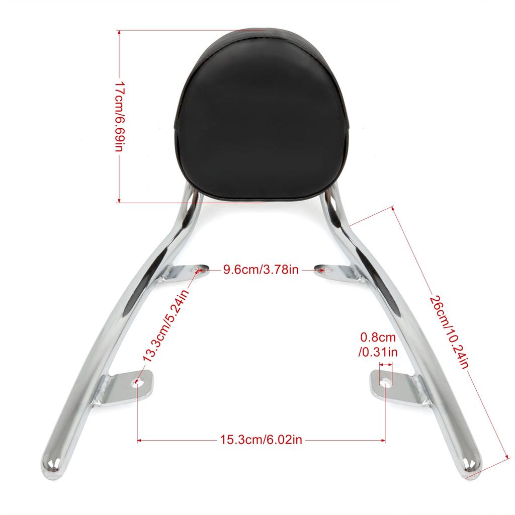 Для Honda Fury VT1300CX VT1300 CX VT 1300 CX 2010-2025 Мотоциклетная задняя пассажирская спинка Sissy Bar с подушкой