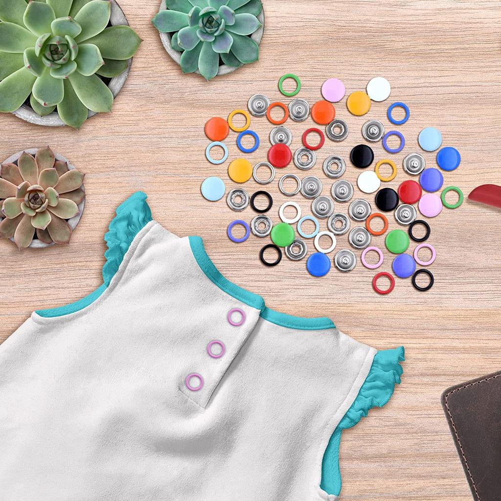 Five Claw Buckle Clamp Set, Baby'S Clothes And Shoes Invisible Color Metal Buckle, Shoe Bag Belt Hole Snap Button Plier Tool