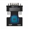 Hdmi-Compatible Female To Vga Male Converter With Audio Adapter Support 1080P