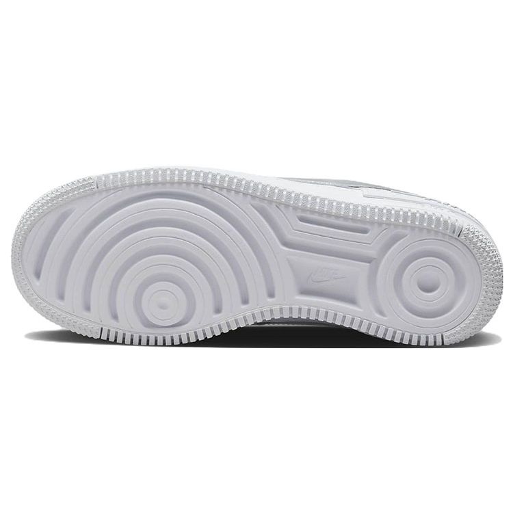 Nike Air Force 1 Shadow White Metallic Silver Женские кроссовки Pure-Platinum Blackened-Blue CI0919-119