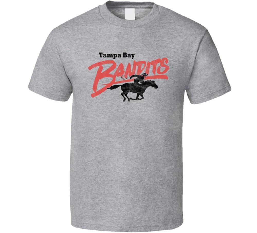 Футболка Tampa Bay Bandits Usfl Вышедшая из употребления Футбольная команда Поношенный вид