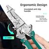 Professional Cable Stripper Processing Pliers Combining Wire Stripping Functions Insulation Trimming Terminals Crimping