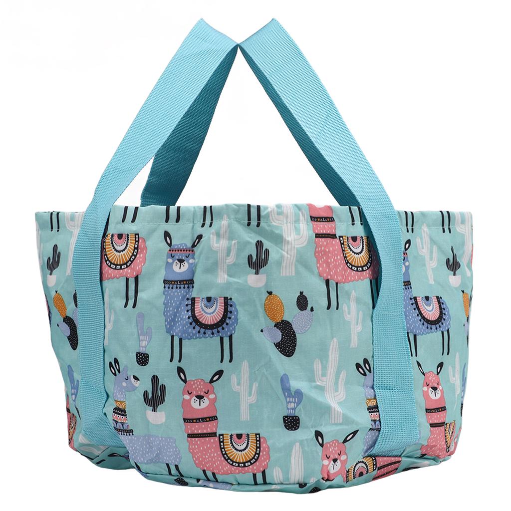 Folding Travel Water Basin Waterproof Nylon Large Capacity Portable Collapsible Camping Bucket for Outdoor Fishing