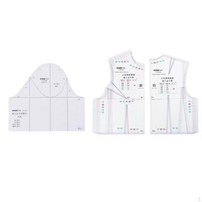 2pack :1 женская тканевая дизайнерская линейка, прозрачный чертеж, полномасштабный прототип одежды, шаблон для рисования