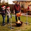 Rotisserie Grill, AC220-240V 8 Level Height Electric Rotisserie Grill Kit, BBQ Grills Rotisseries Kit with 60 kg Load Capacity, 38W Motor, Stainless