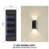 Solar Wall Lamp Outdoor Waterproof Solar Powered Light UP and Down Illuminate Home Garden Yard Decoration Outside Sunlights