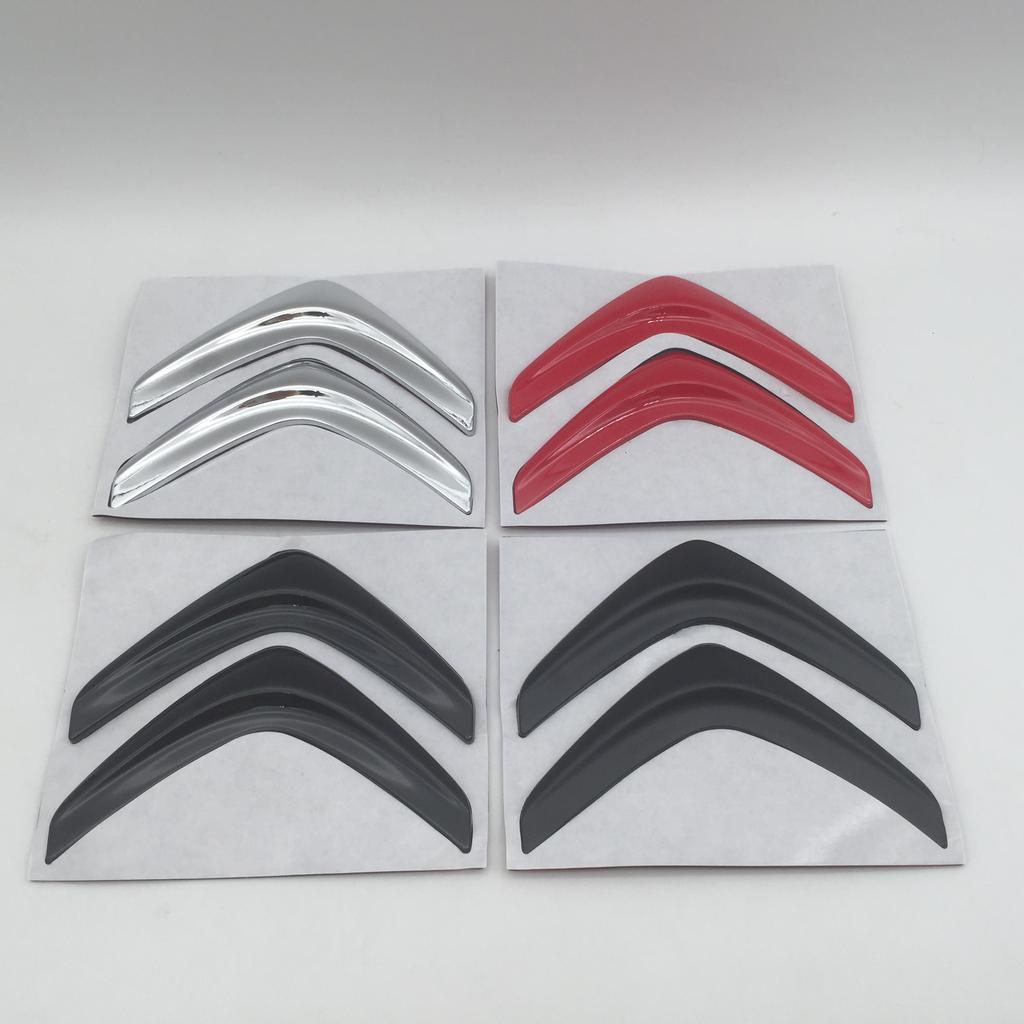 1pcs 3D metal for Citroen Car Front Hood Emblem Bonnet Sticker Rear tail Trunk Badge Decal Styling auto accessories