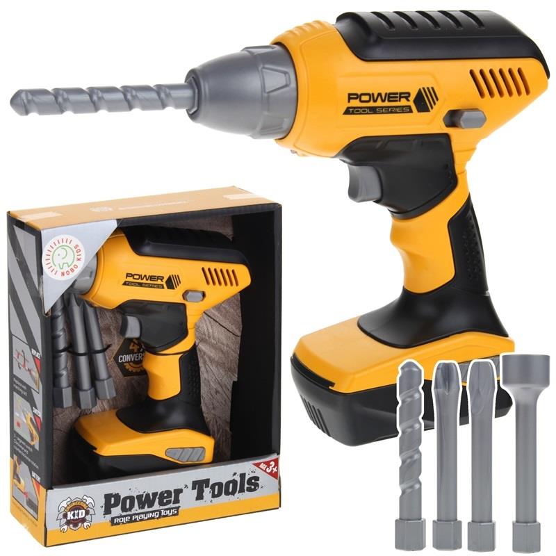 Cordless Drill Screwdriver Set of 4 Attachments for Little Handyman