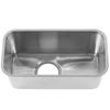 RV Sink Square 390x190x185mm 304 Stainless Steel Large Capacity Flush Mounted Camper Sink with 90mm