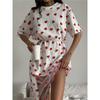 Sexy European And American Style Women's Long Love Heart Mesh Patchwork Loose Short-sleeved T-shirt Dress