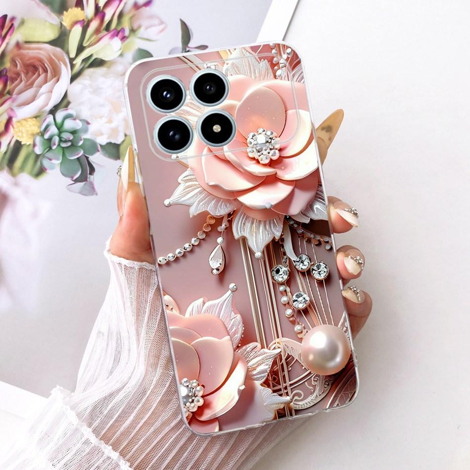 For Xiaomi Poco F8 Pro 2025 Cute Flower Butterfly Cat Painted Case For Poco F8Pro 5G Soft Silicone TPU Phone Cases