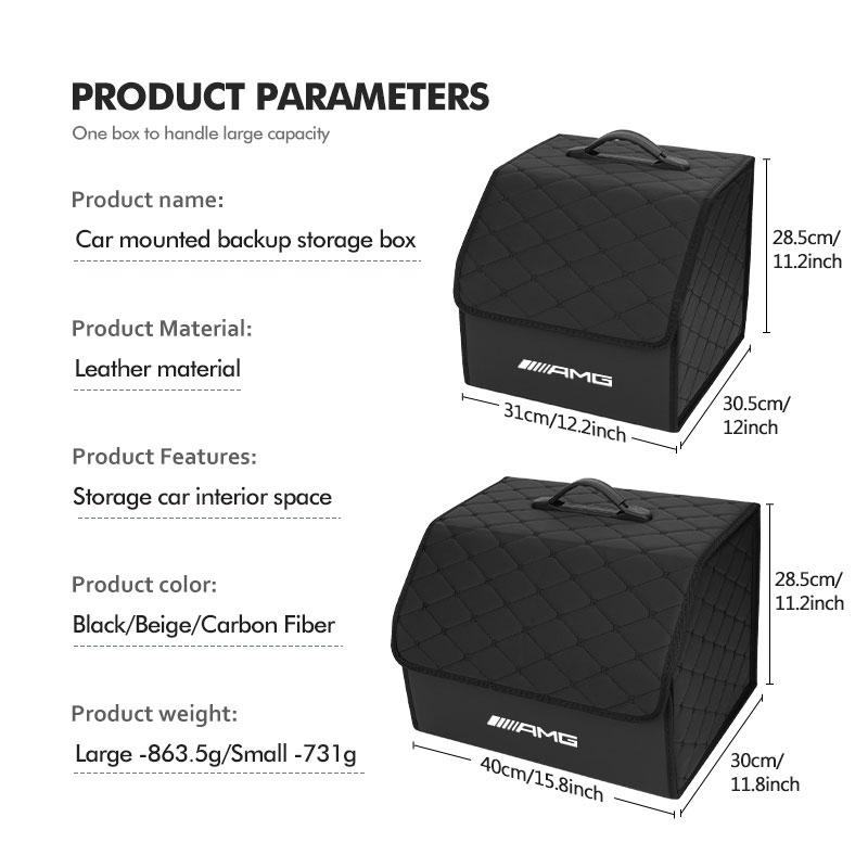 FFYE5 Car Trunk Folding Organizer Box Tools Waterproof Storage Bag For Mercedes Benz AMG W204 W205 W203 W211 W201 W210 W108 W124 W126