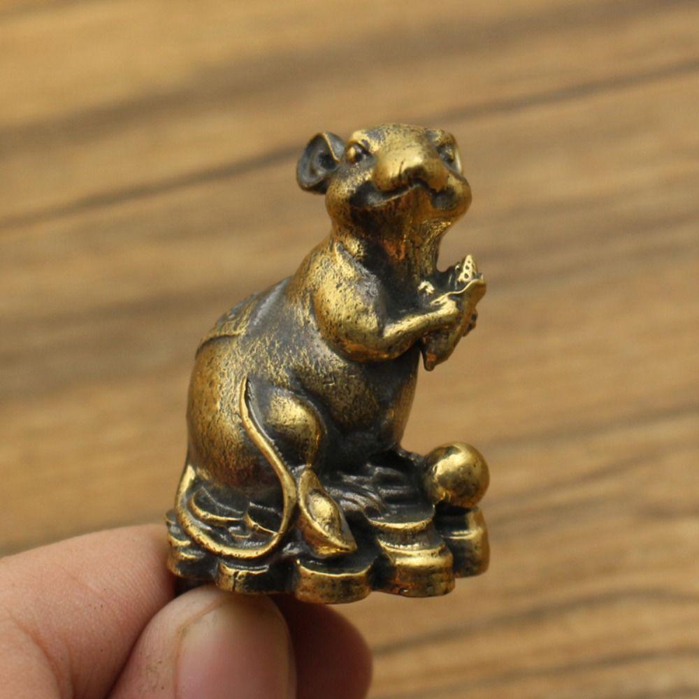 Mouse Love Corn Rat Miniatures Chinese Mouse Love Corn Ornaments  Desktop Ornaments