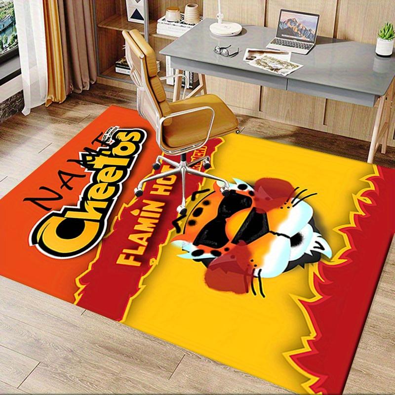Cheetos, Flamin, Честер Гепард Ковер для офиса Мягкий полиэстер Ковер для прихожей Моющийся Нескользящий Мач
