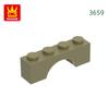 Нетоксичные 81 шт./лот 3659 1x4x2 Плоские арочные строительные блоки Moc Строительные аксессуары Детали Совместимые с Кирпичами Детские игрушки Подарок