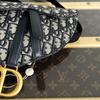 [Pre-Owned] Dior Mini Saddle Bag 'Blue Dior Oblique Jacquard' - Excellent #1VEM4H0