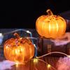 Mini Crystal Pumpkin Figurine Collectible Artificial Pumpkin Tabletop Ornament for Fall Harvest Thanksgiving Halloween