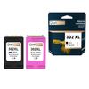 QUALITONER - 2 Compatible Cartridges for HP 302 XL + 302CL XL 302XL + 302CLXL Black + Color for HP DeskJet 2130 2134 3630 3630 Ser