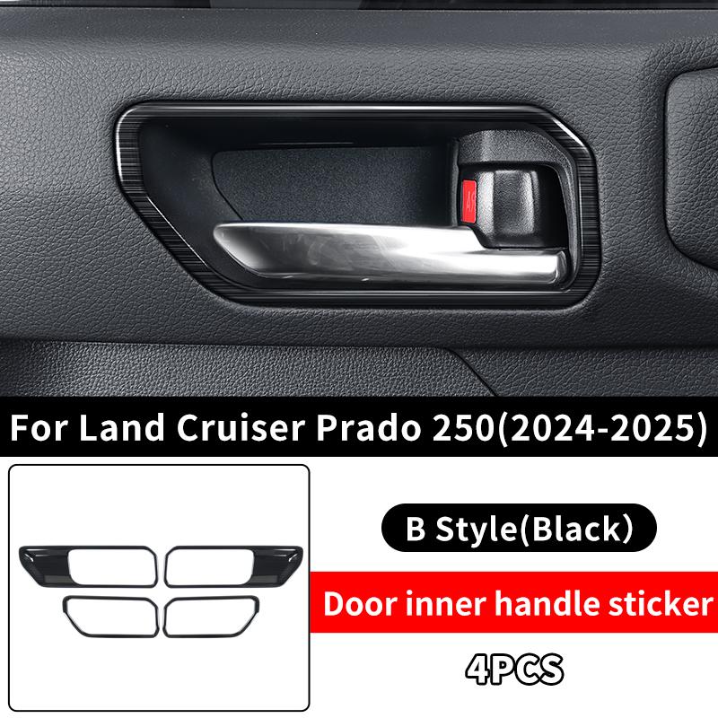 For 2024-2026 Toyota Land Cruiser Prado LC250 Inner Door Handle Bowl Cover Protection Decoration Interior Exterior Accessories