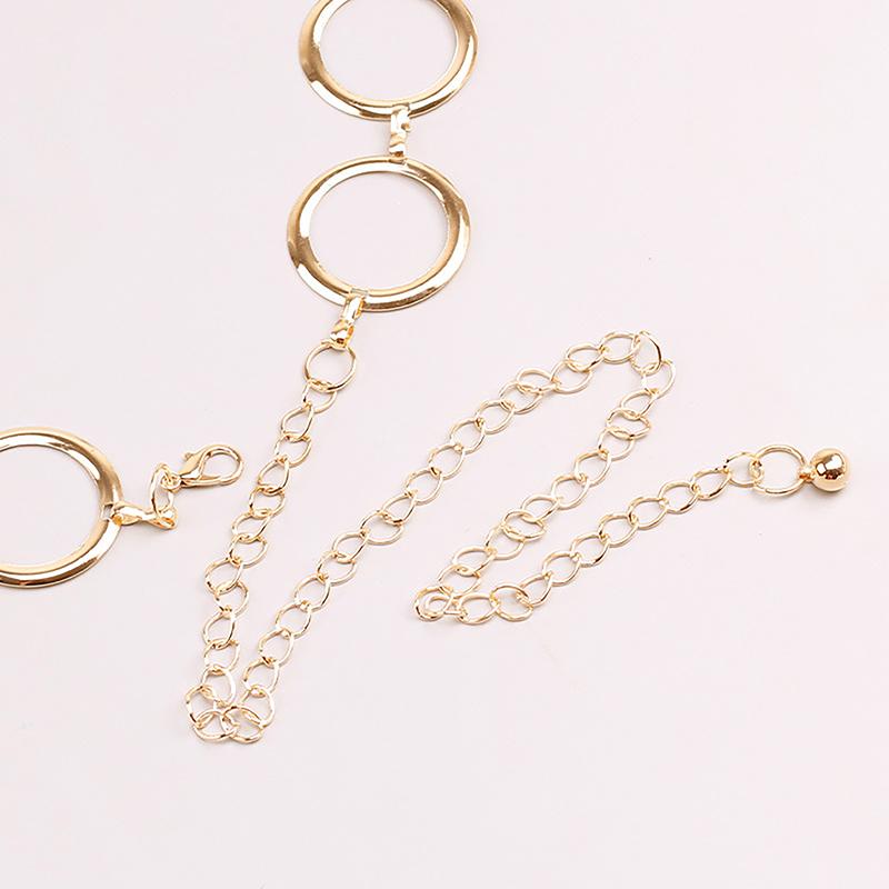 Роскошный женский пояс с металлической цепочкой, дизайнерский бренд, большой металлический пояс с кольцом, платье, пальто, юбка, женский декоративный пояс