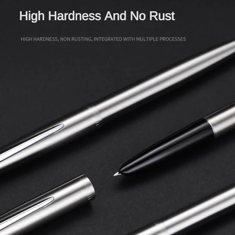 Перьевая ручка JINHAO 911 Классический корпус из нержавеющей стали Финансовый наконечник 0,38 мм Канцелярские товары Офис Школа Пишущие ручки Принадлежности PK 9019