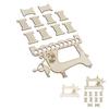 Embroidery Thread Organizer Board Lightweight Sewing Machine Shape Wooden  Stitch Floss Holder