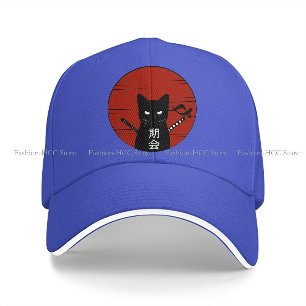 Бейсболка Кот-Ниндзя Мужские Кепки Женские Козырек Защита Snapback Японский Самурай Воин Бусидо Кепки