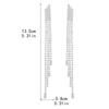 Luxury Super Flash Full Diamond Long Tassel Earrings Female Fashion Temperament Earrings Female Earrings 1 Pair
