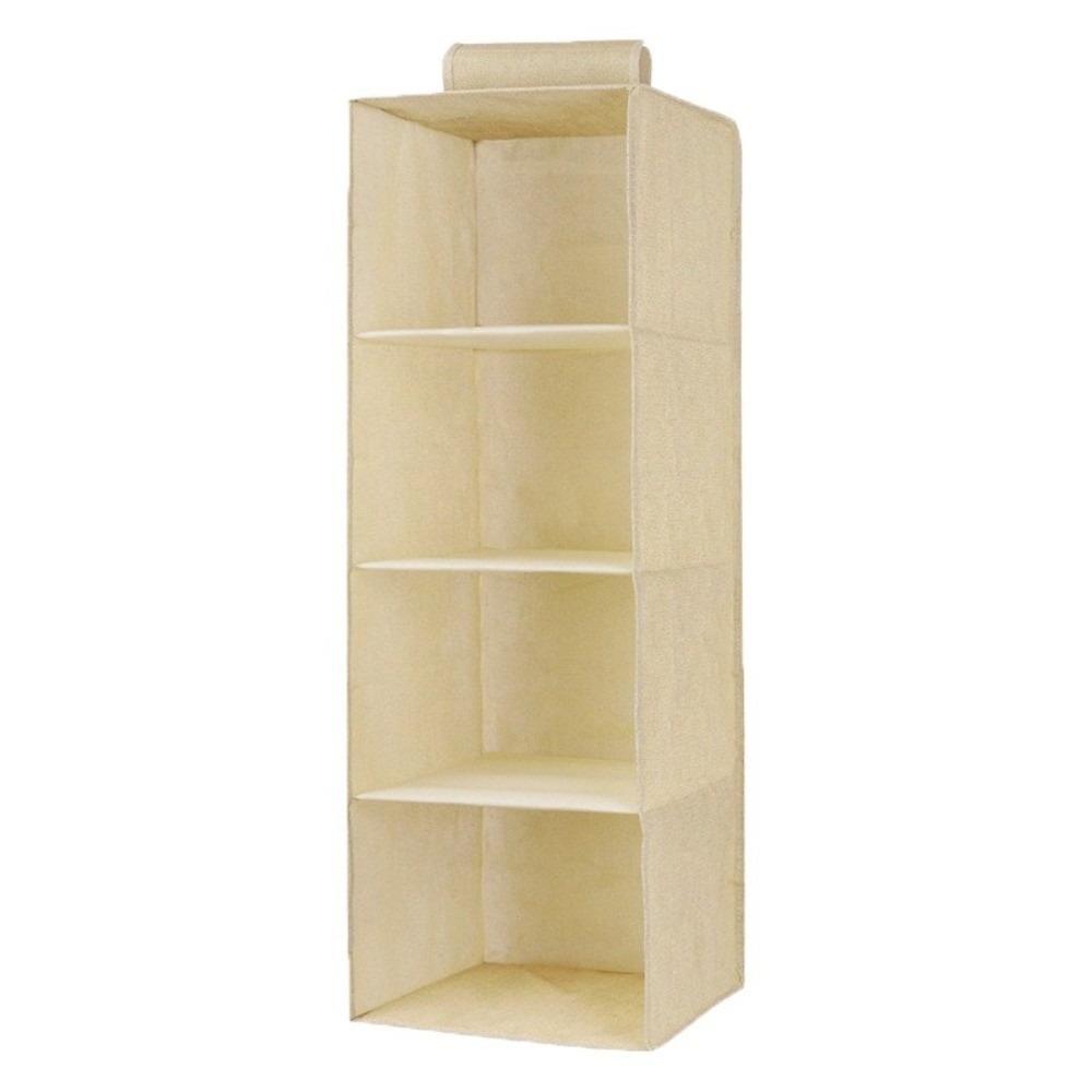 Cotton Hanging Storage Pouch Space Saver Clothes Organizer for Household Closet Container