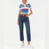Polo Ralph Lauren Color Block Striped Knit Polo Shirt Women Tops Multicolor 211905926002
