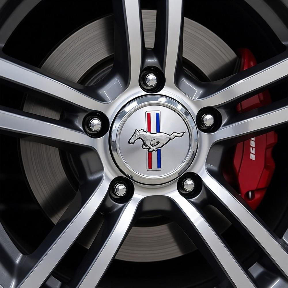 4Pc 68mm Car Wheel Center Hub Caps Aluminum Decorative Sticker For Ford Kuga Transit Ecosport Focus Ranger Mondeo Mustang Fusion