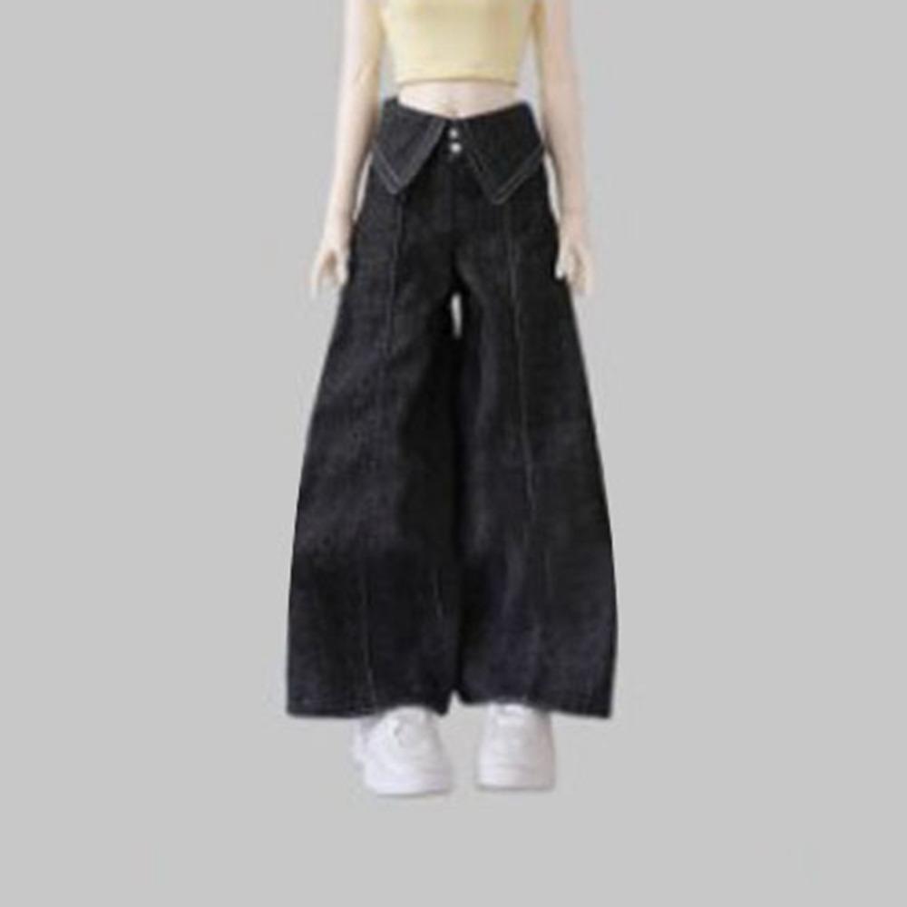 Mini Doll T-shirt Vest Cute Princess Pants Tops Gift Toys Wide Leg Pants for 1/4 BJD 45cm Doll