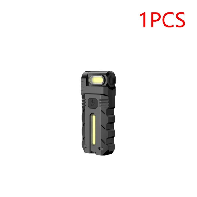 Магнитный светодиодный фонарик Мини-фонарик Вращающаяся на 180° головка EDC Карманный фонарик Портативный рабочий свет Наружный аварийный фонарь