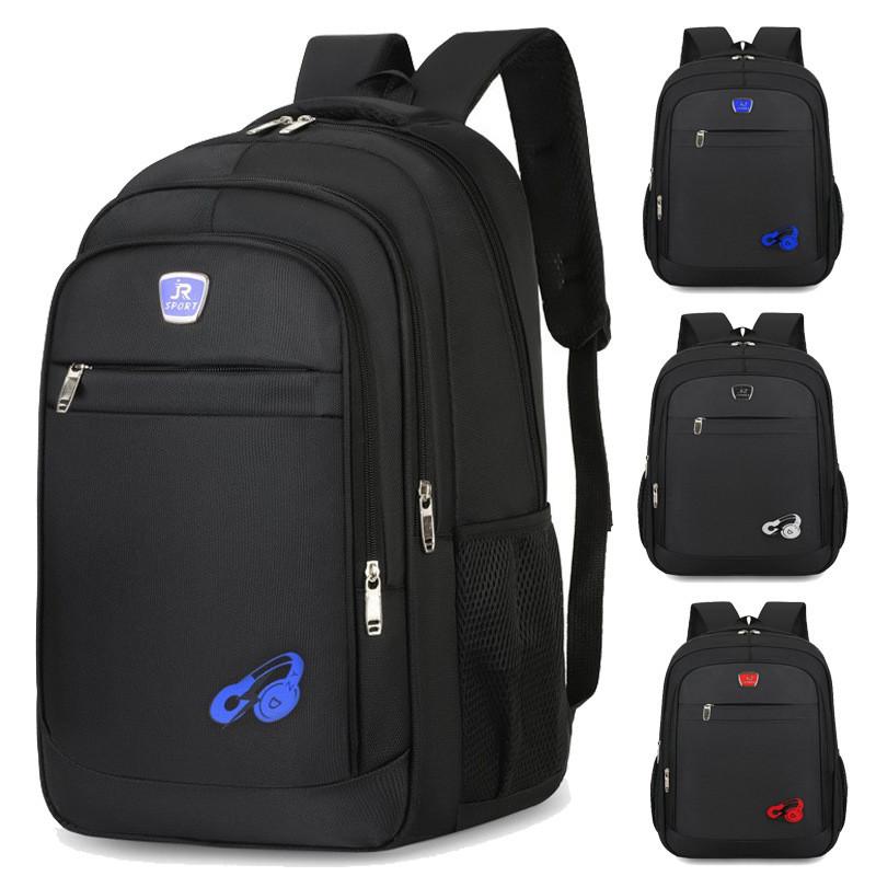 Earphone Pattern Print Oxford Canvas Large Capacity Backpack For Students And Travel With Breathable Design For Men And Women
