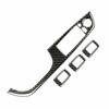 New Carbon Fiber Door Glass Switch Button Cover For 3 Series E90 2005-2012*