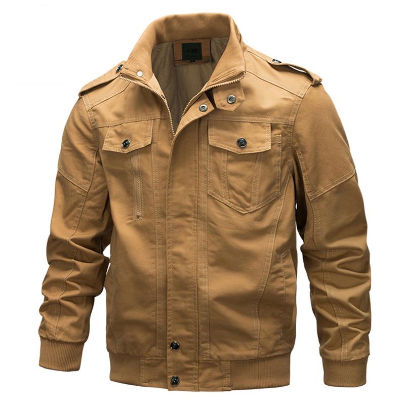 Men'S Jacket Autumn And Winter Cotton Military Uniform Coat Large Size Jackets Air Force One Clothes