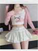 Женская летняя мини-юбка в балетном стиле с пышной юбкой А-силуэта и оборками