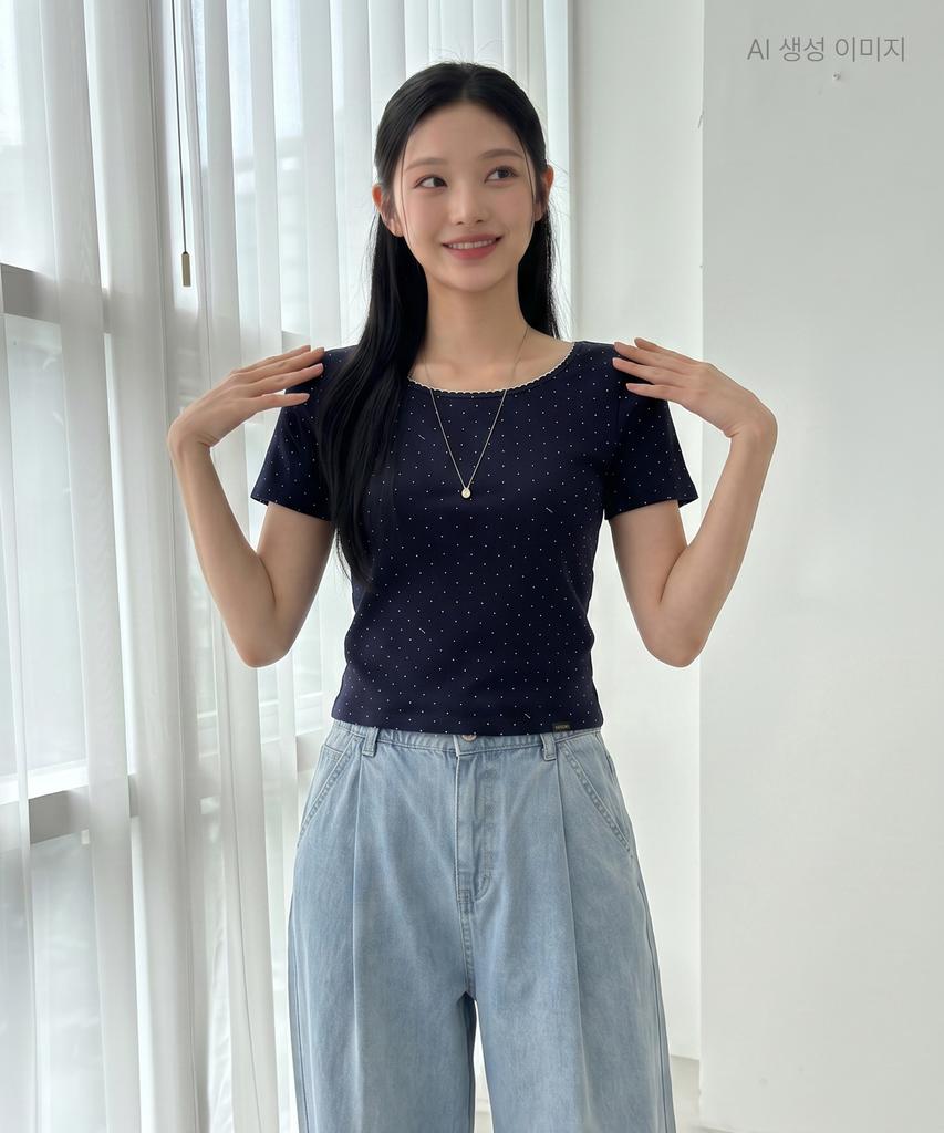 Футболка ROEM с точками Rmhwg26Rt5