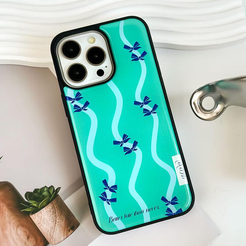 Чехол для iPhone из смолы с защитой от падений и художественным дизайном для HUAWEI mate60pro с изумрудным волнистым узором