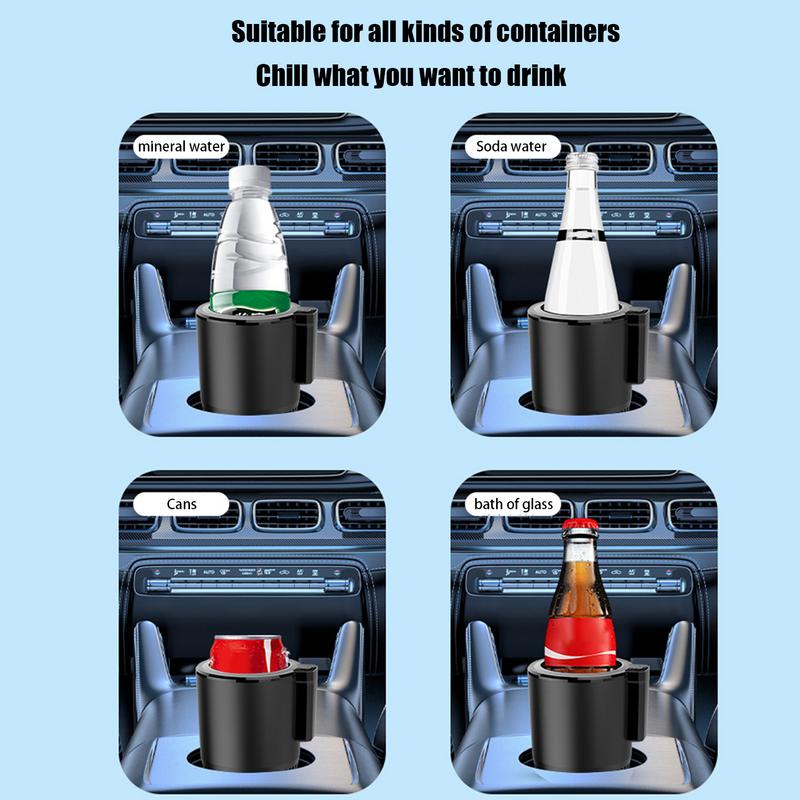 Portable Car Cup Cooler Rapid Cooling Smart Car Cup Mug Holder For Coffee Drinks Cooling And Heating Cup Holder For Car Home