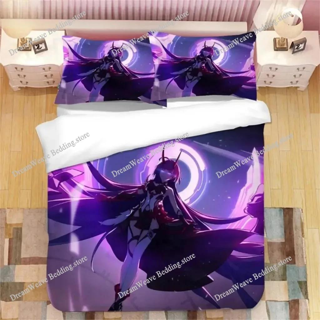 Genshin Impact Bedding Set Genshin Imctpa Tighnari Duvet Cover Pillow Case Kids Adult Size Custom Bedclothes Home Textileextile