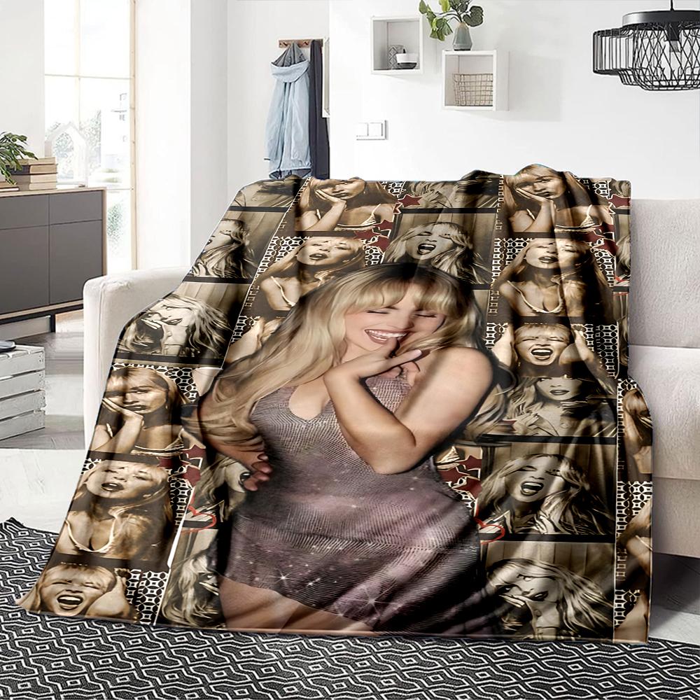 Golden Photo Booth Fun Blanket Soft Throw Blanket For Home Bedroom Bed Sofa Travel Office Solid Christmas Blanket