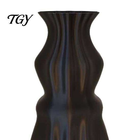 Artistic Vase with Flowing Light 3D Printed Flower Vase, Modern Decorative Minimalist Container, Sturdy Plastic Plant Holder Floral Arrangement