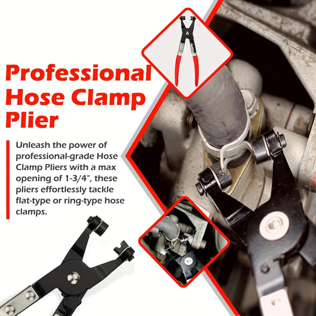 Профессиональный набор плоскогубцев для хомутов шлангов из 4 штук - Набор инструментов для отсоединения и снятия топливопроводов для авторемонта