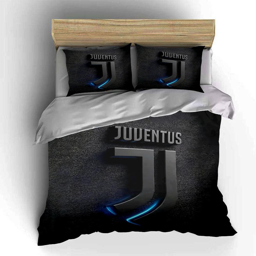 "Black Juventus Logo Bedding Set" Bedding Duvet Cover Set Duvet Cover Pillowcases (1 * Duvet Cover 2 * Pillowcases, without duvet insert)