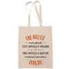 Tote Bag - PLANETEE - Une Arlette Aussi Géniale - Coton Fairtrade - Beige - Imprimé En France