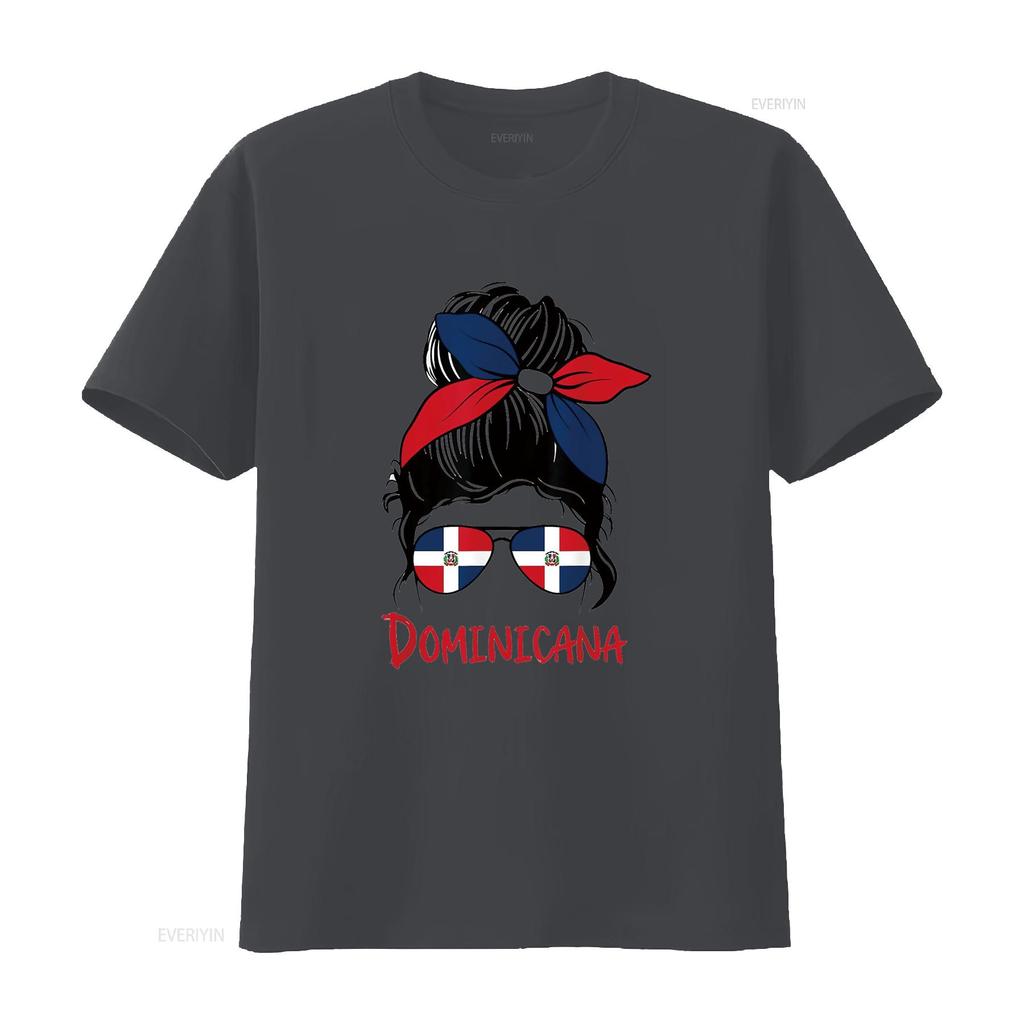 Dominicana Dominican Girl Republica Republic T Shirt White vintage Washed streetwear designer clothes Unisex Soft Stretched