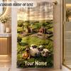 Beach TowelShaun the Sheep Custom Name Text Personalized Soft Towel for Beach Pool Indoor Home Decor Gift