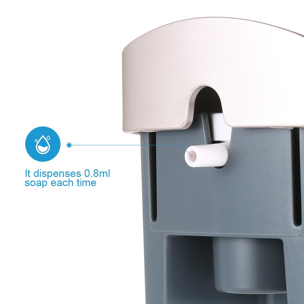 CHUANGDIAN 300ml Wall Mounted Single-Head Manual Soap Dispenser Shower Gel Liquid Shampoo Sanitizer