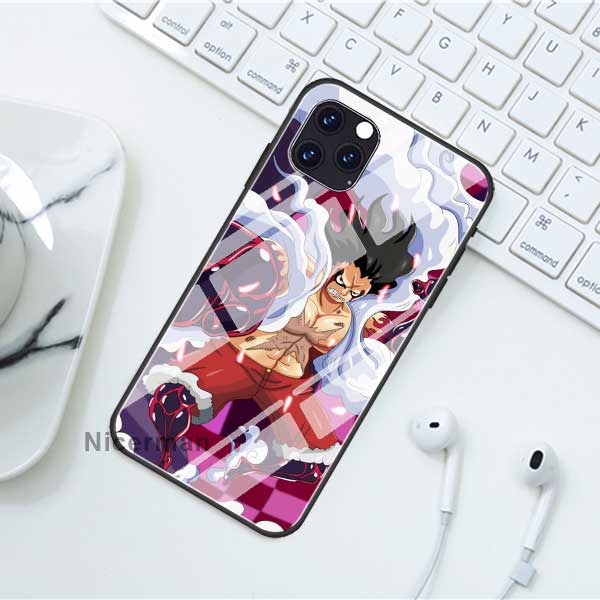 Цельные чехлы с аниме «Луффи» для iPhone 13 12 Mini 11 Pro X XS XR Max 7 8 Plus 6 6S SE, чехол из закаленного стекла, чехол для телефона